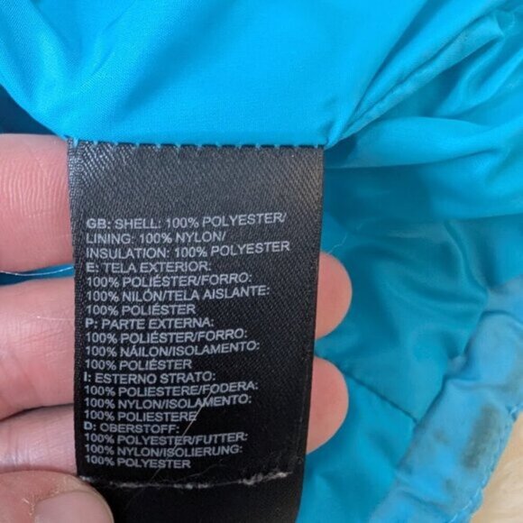 The North Face Blue Quilted Puffer Jacket Women Size Small - Picture 6 of 8